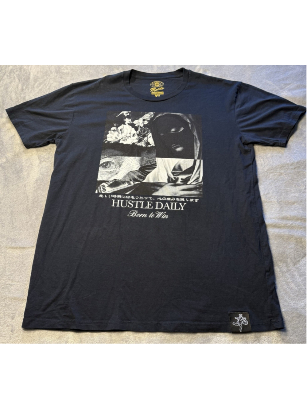 Muerte Hustle Daily T Shirt Mens XL Black “ Born To Win”